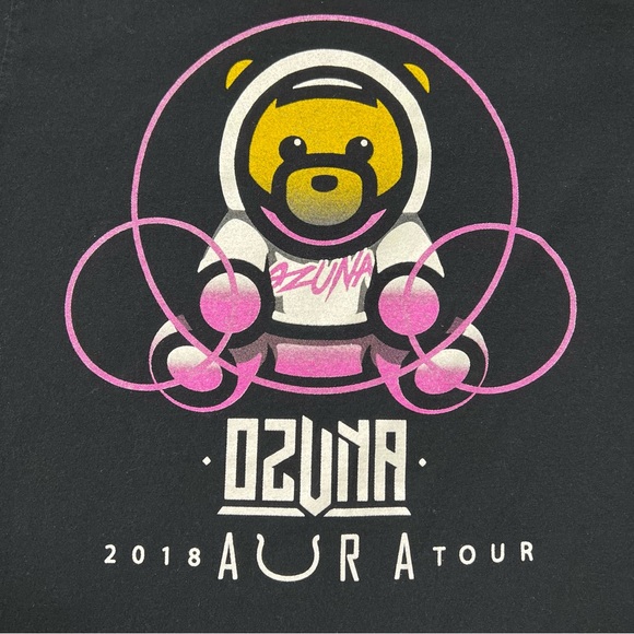 Gildan Ozuna Aura US Tour 2018 SS Graphic T-Shirt Black Unisex Sz M Reggaeton - Picture 3 of 6